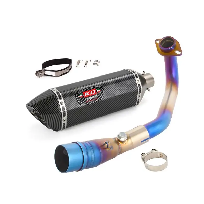 For Yamaha XMAX 250 XMAX350 2021-2025 Motorcycle Whole Exhaust System 51mm Muffler Tail Pipe Header Link Pipe Stainless Steel