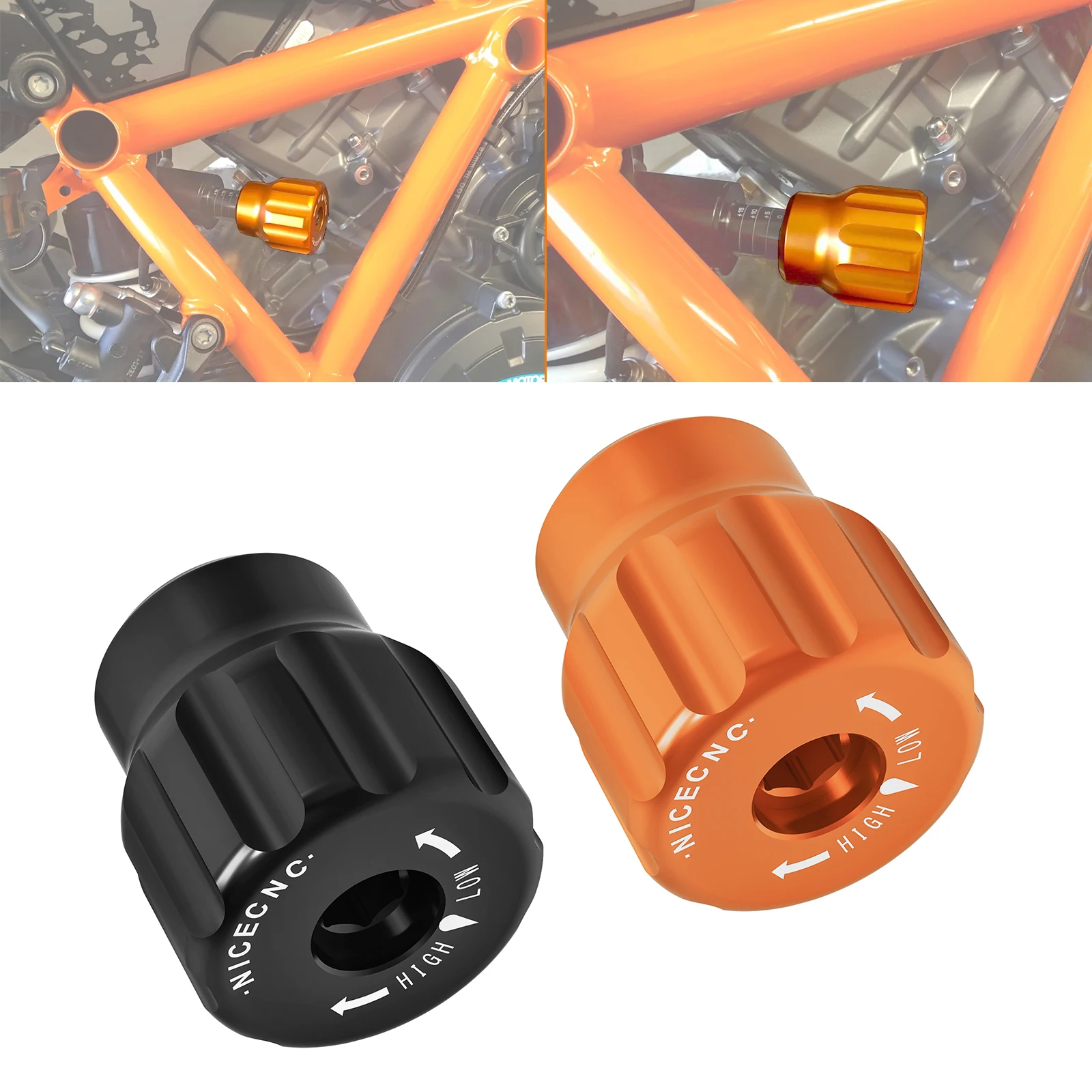 For 2022-2024 Husqvarna Norden 901 Shock Absorber Preload Adjuster Knob for KTM 890 SMT 2023-2024 890 Adventure 2021-2024