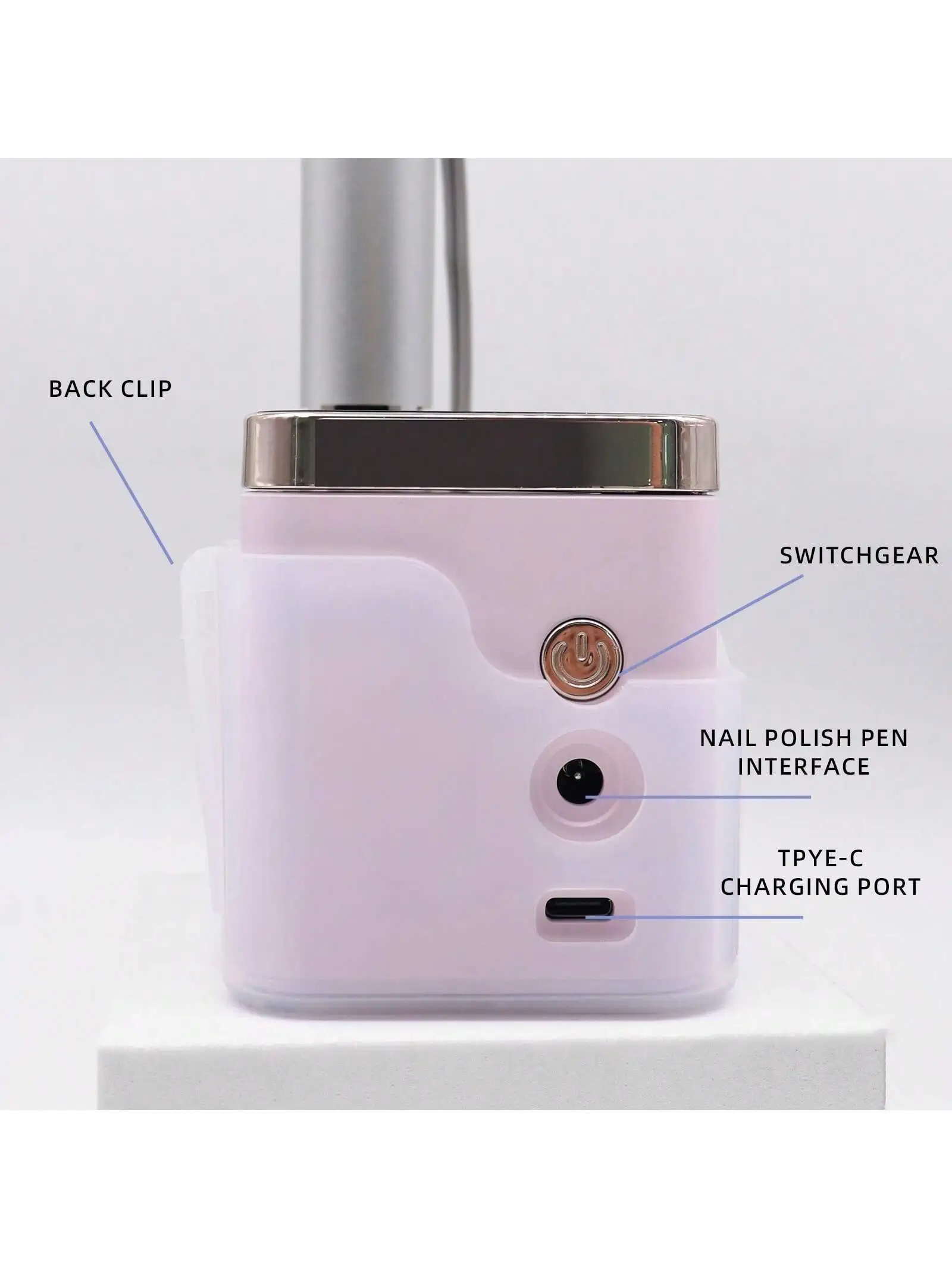 Profesjonalna elektryczna frezarka do paznokci 2 w 1, akumulatorowa, 3000mAh, 35000 obr./min, przenośna polerka do paznokci M