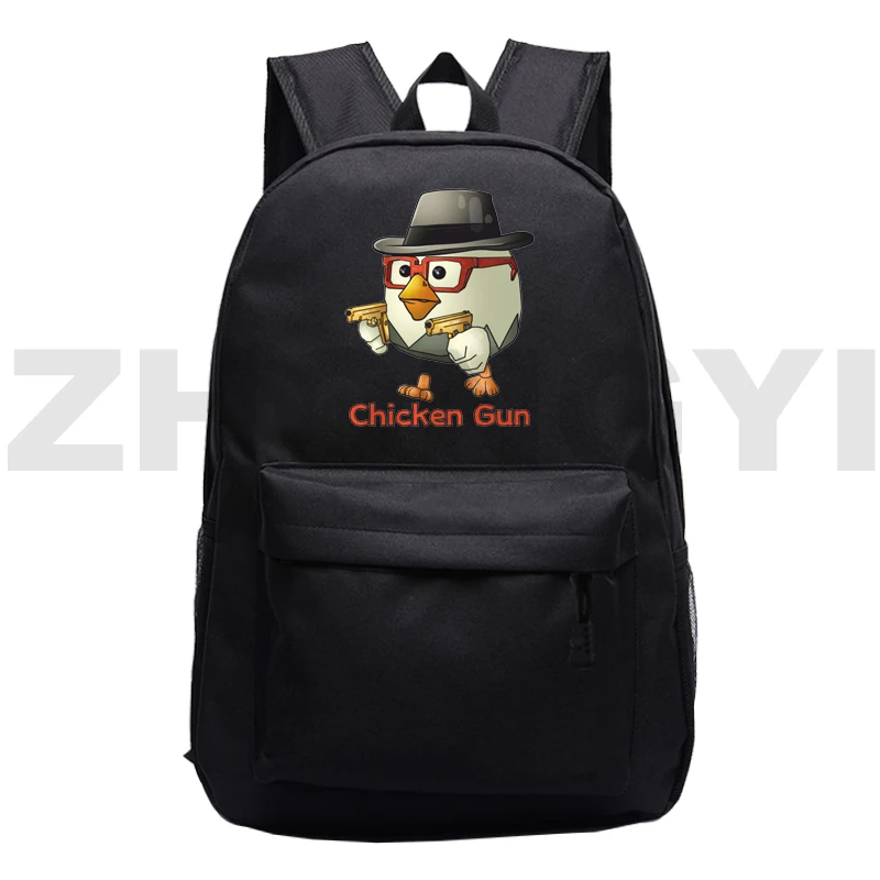 

Game Chicken Gun Backpack for Teenager Girl Boy Canvas Outdoor Sport School Bags Top Quality Laptop Travel Mochilas Shoulder Bag