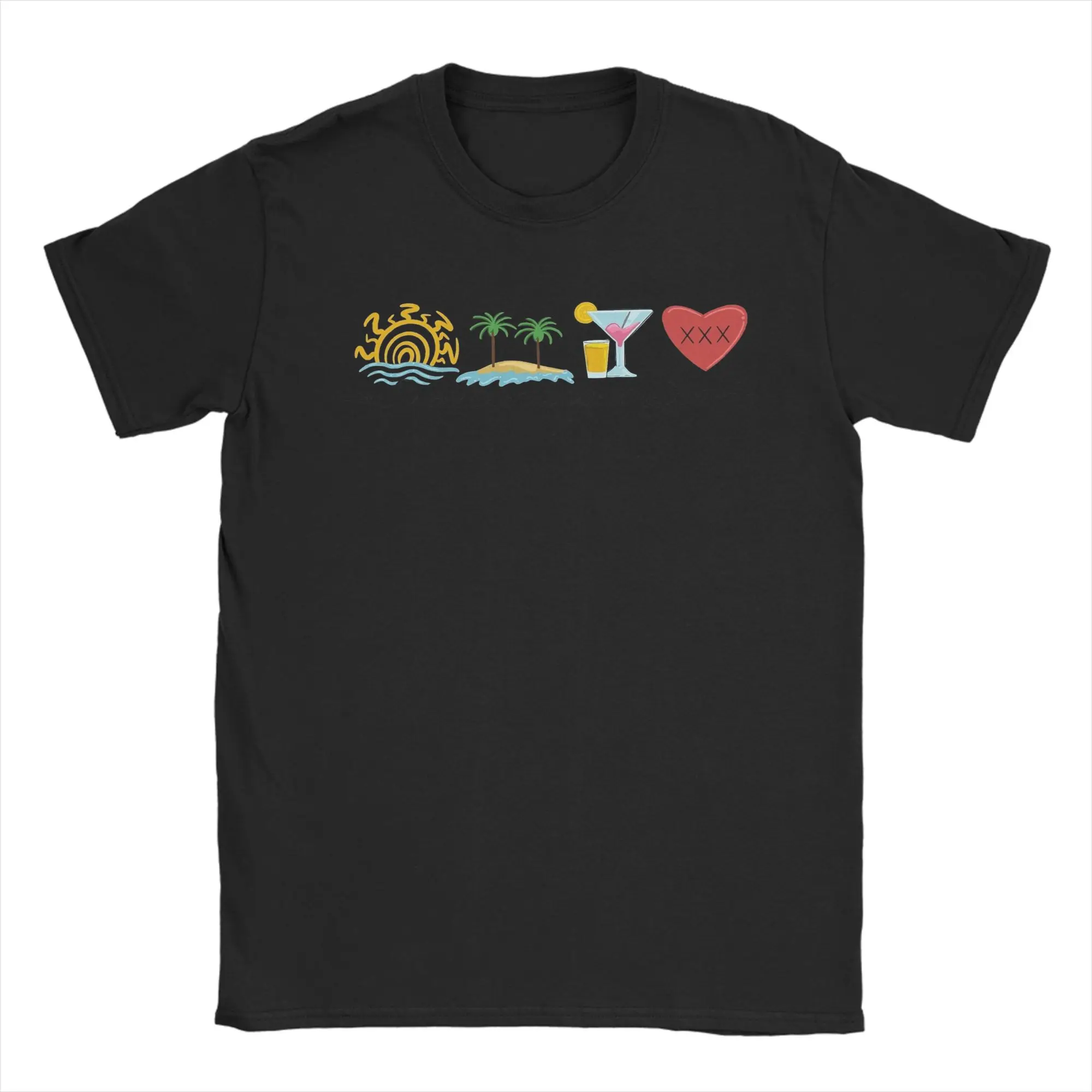 Men's T-Shirt Si Es Contigo Mejor Bad Bunny Funny Cotton Tee Shirt Short Sleeve T Shirts Clothes Graphic Printed Summer T Shirt