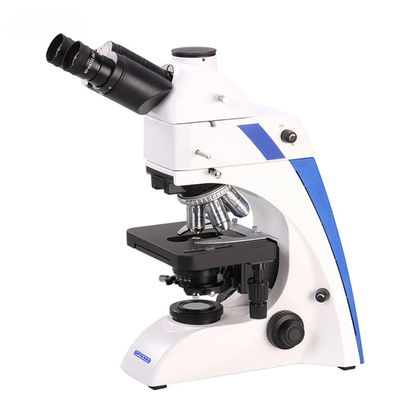 OPTO-EDU A16.2603-NL-1 40-1000X BG Trinocular Transmit Light 6V30W Halogen Fluorescence Microscope