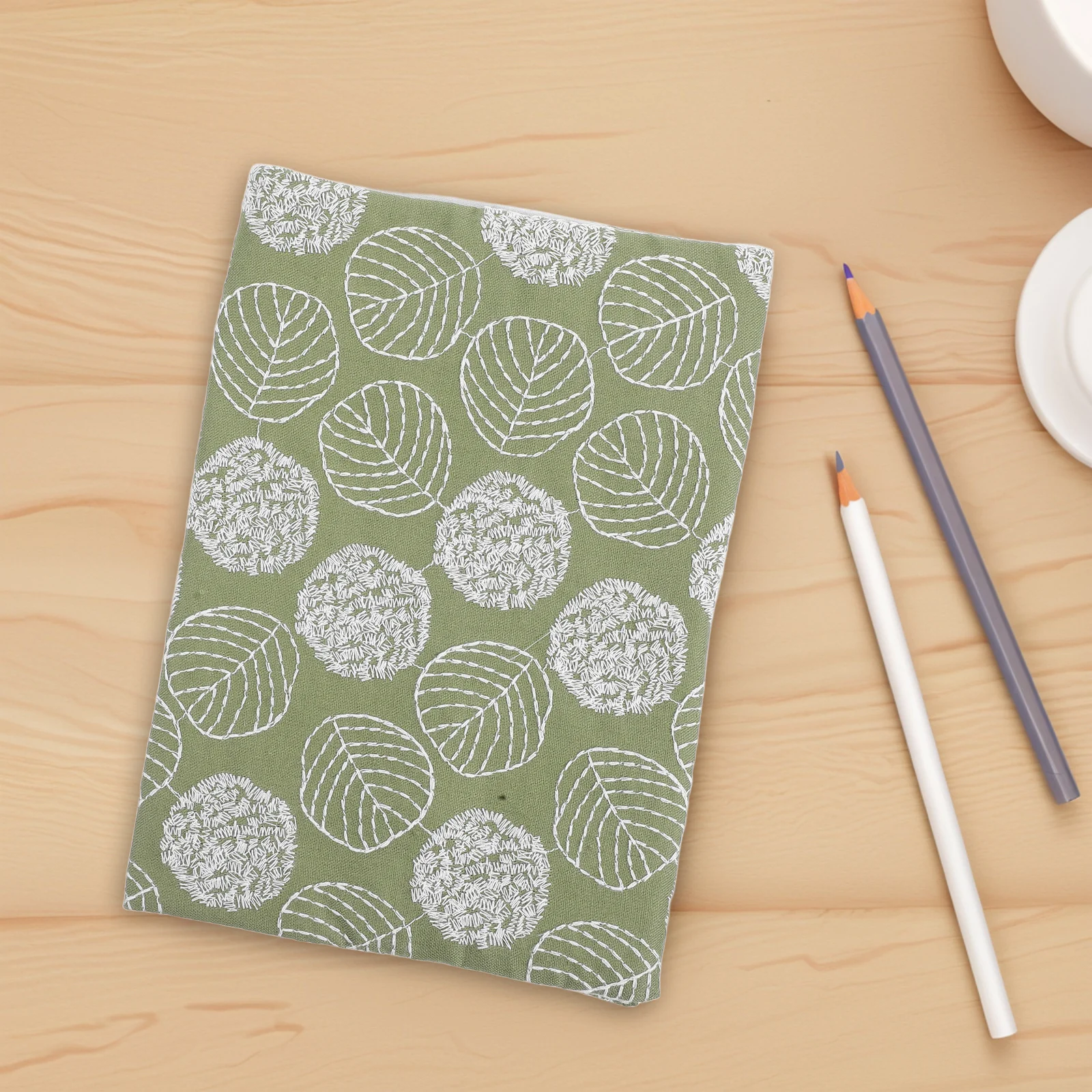 

Washable Soft Fabric Book Cover A5 Stretchable Reusable Cloth Protector for Journals Notebooks Planners