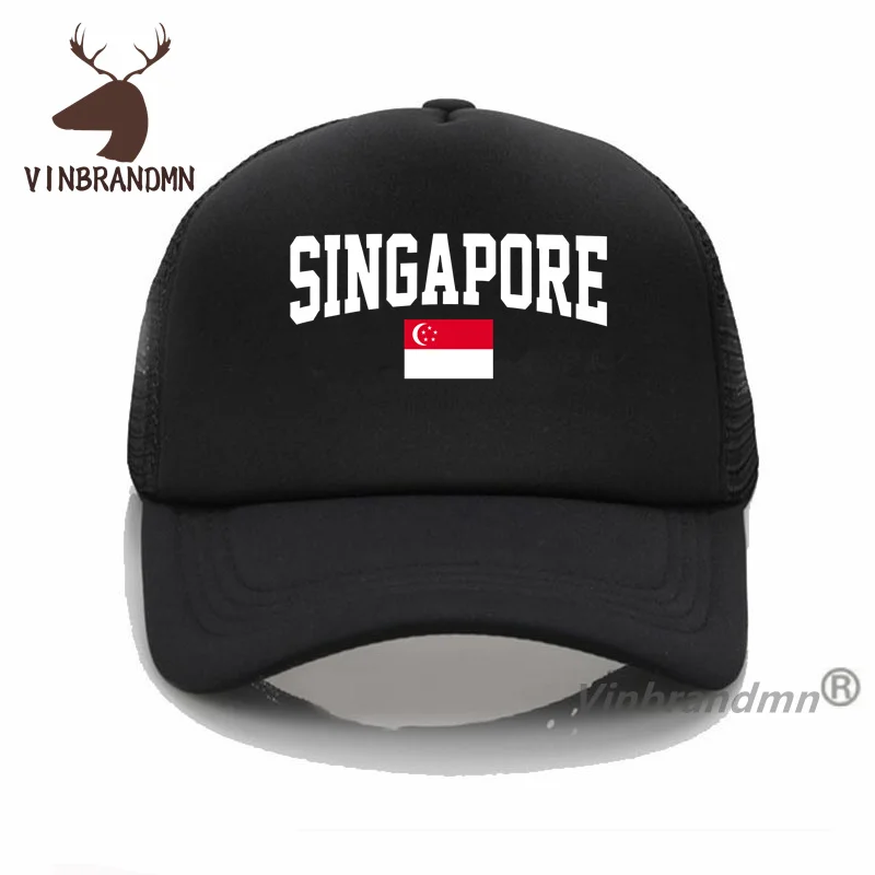 Singapore Flag Baseball Caps Fashion 2024 Socceres Hipster Hat Nation Cotton Meeting Fitness Brand Fisherman Hat Country Flag SG