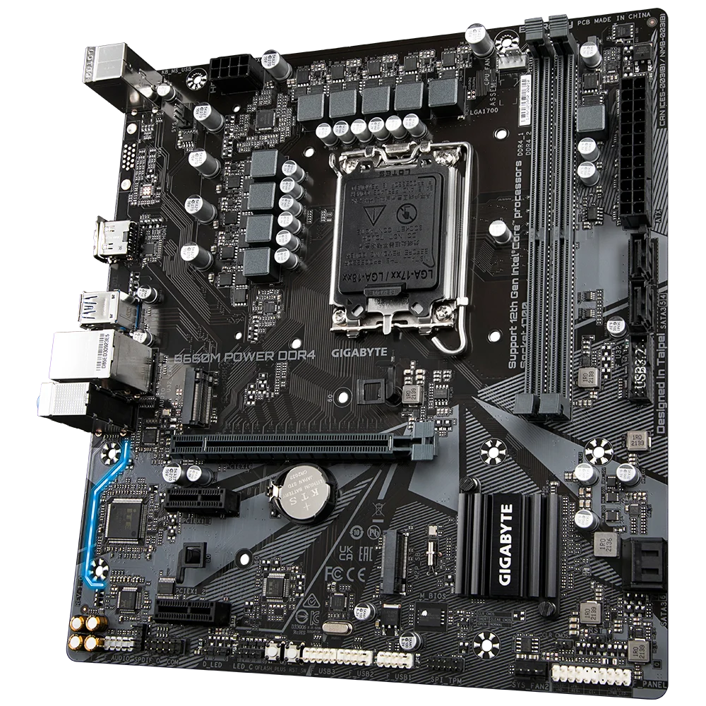 Placa-mãe Gigabyte B660M POWER DDR4 LGA1700 Micro ATX Intel B660