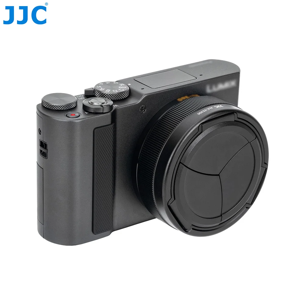 JJC Objektivdeckel für Panasonic Lumix ZS300 TZ300 Auto-Objektivabdeckung Aluminiumlegierung Objektivschutz Kompaktkamera-Zubehör – Detail 7