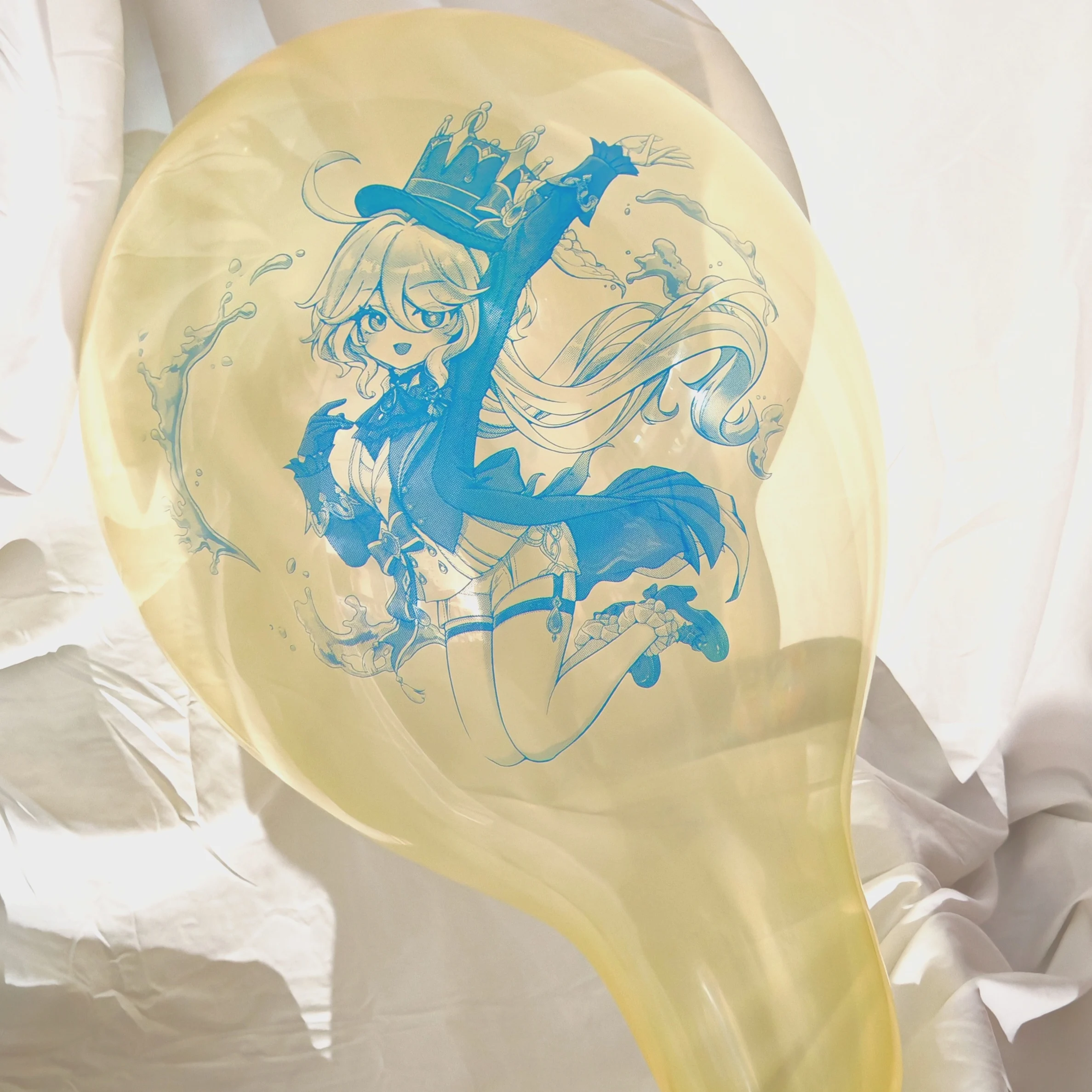 بالونات مطبوعة بتصميم أنمي لمهرجان تيفات من فونينجا، بالونات كرتونية برقم شريطي 08900 لتزيين المهرجانات والحفلات #2