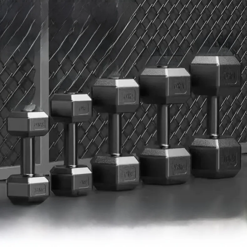 Hexagonal Dumbbells Home Fitness Equipment 5kg 10kg 15kg for Men Women Children Primary School Arm Muscle Practice Pair