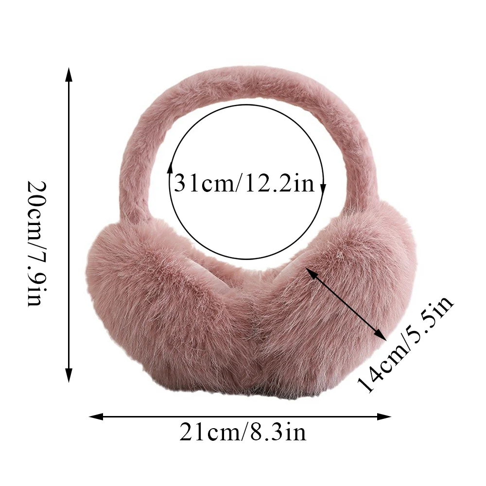 1PC Large Thick Soft Plush Ear Keep Warmer Winter Earmuffs For Women Men Fashion Outdoor Earflap Protection Ear-Muffs Ear Cover