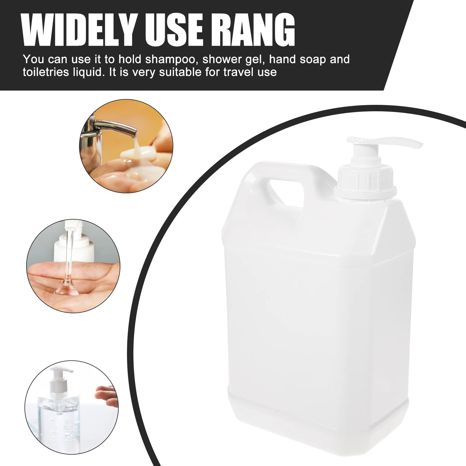 Dispensador De Água De WC Líquido, Garrafa De Bomba, Recipiente Químico, Cosméticos Titulares, 2 L, 5L