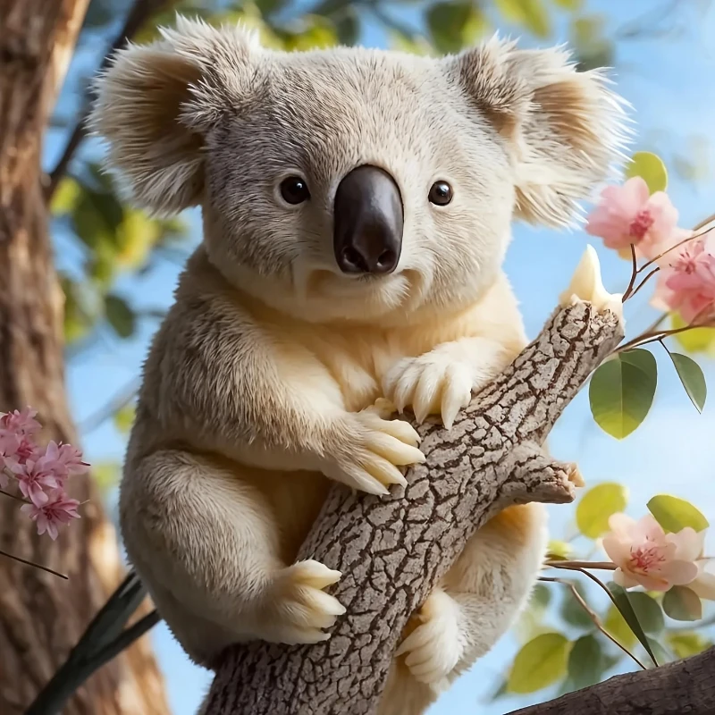 3D рельефная силиконовая форма с изображением коалы, цилиндрическая свеча, сделай сам, милая форма из смолы с коалы для украшения мебели, гипсовые украшения