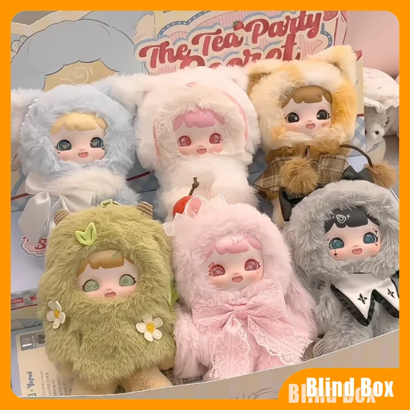 

В наличии: Оригинальная плюшевая игрушка-сюрприз Yoyoo Tea Party Secret Series, милый зайчик, брелок-подвеска, фигурка, игрушка, подарок