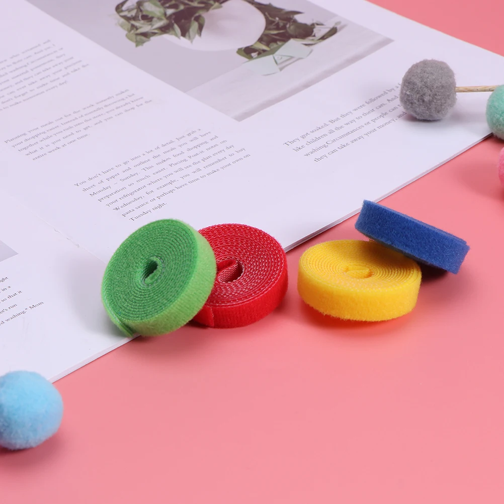 

12pcs Colorful Reusable Straps For Cord Organization Wire Management Nylon Hook Loop Fastening Ties For Electronics Guitar