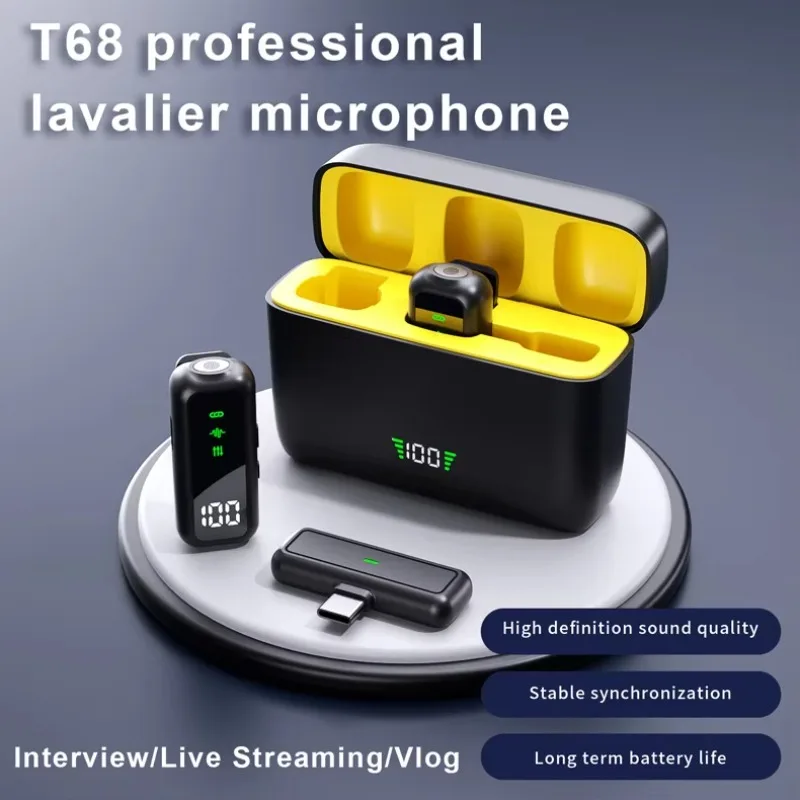 Micrófono de solapa inalámbrico mini para grabación de audio y video en iPhone, Android, transmisiones en vivo, juegos, con receptor compacto incluido 4