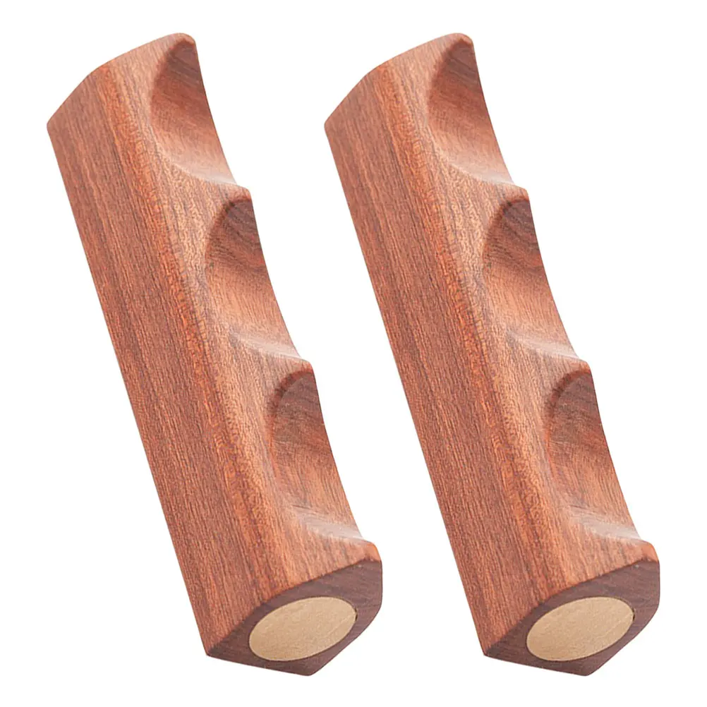

2Pcs Calligraphy Brush Rest Vintage Wood Desk Pen Holder Stand for Home Office Chinese Ink Painting Brush Support