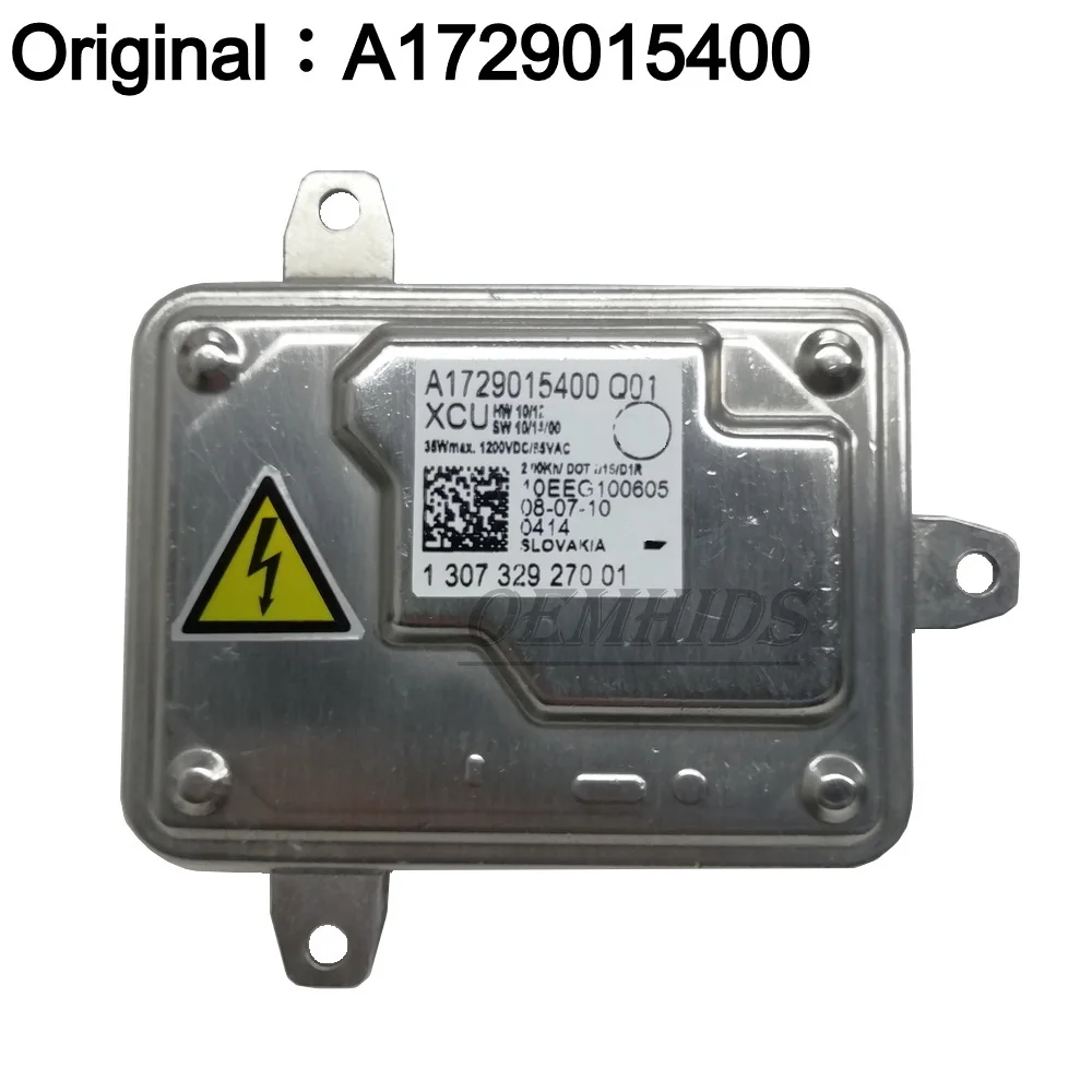 

Оригинальный OEM-балласт HID Q01 A1729015400 для ксеноновых фар W204 C-класса D1S, модуль управления 130732927001
