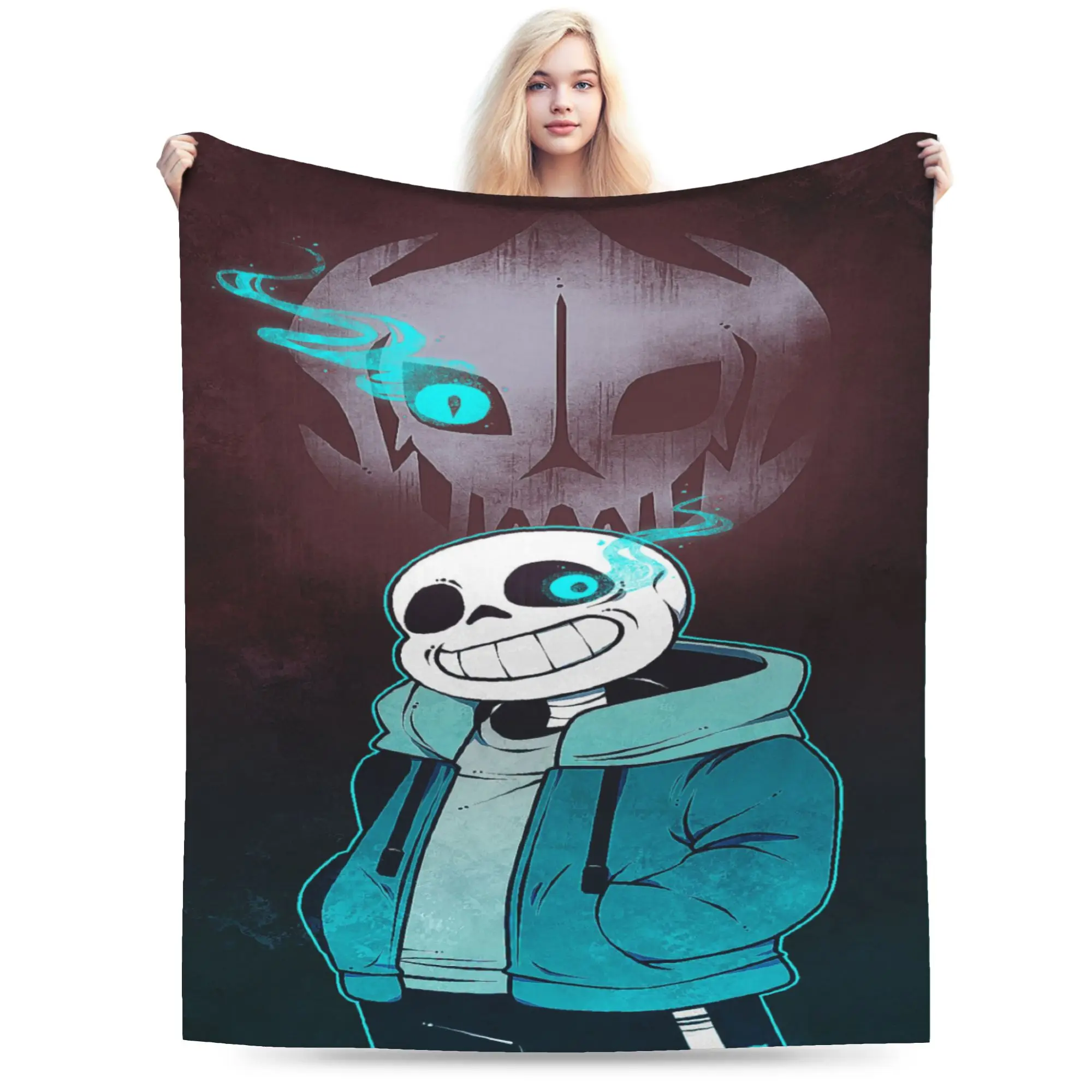 

Undertale Sans Stuff Blankets Ultra-Soft Velvet Throw Blanket Cozy Bedspread