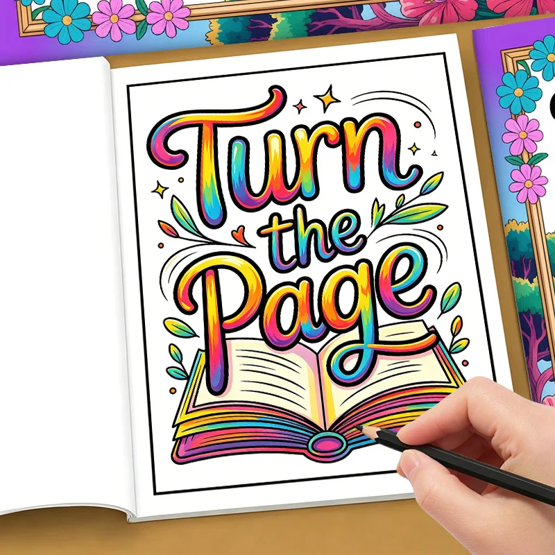 Mental Health Coloring Book Inspirational Positive Quote Coloring Pages Stress Relief Anti-Anxiety Art Activity Book for Adults