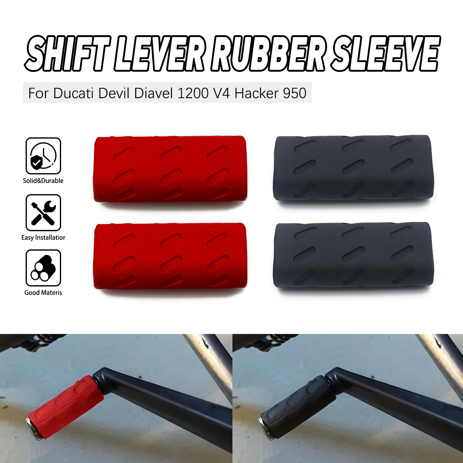 Gear Shift Lever Rubber Tip Pad Replacement Fit for DUCATI Diavel 1260 X Monster 937 950 For Hyperstrada Hypermotard