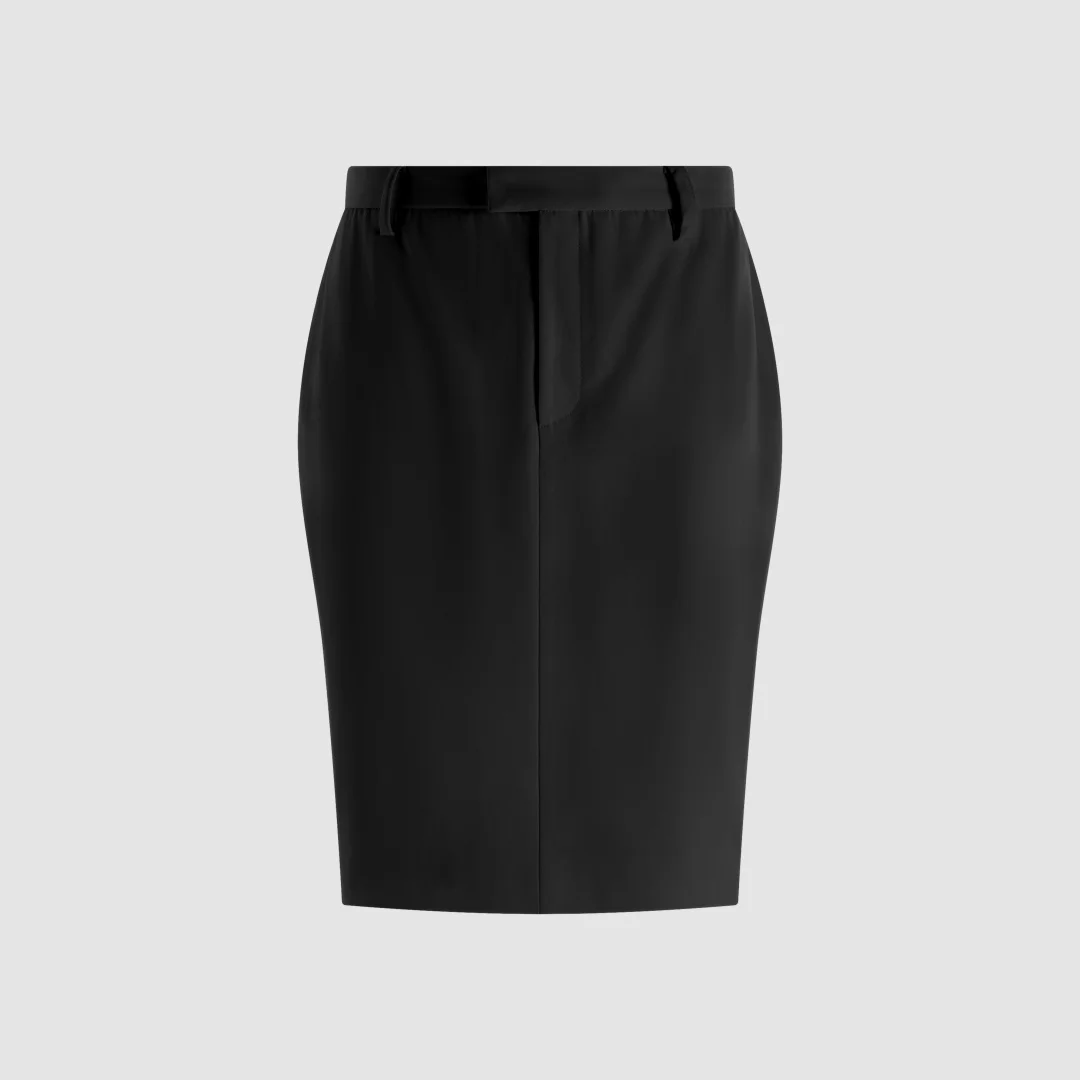 2026 Siren-Style High-Waist Pencil Skirt – Body-Con Silhouette with Belt Loops in Black & Ivory for Office & Evening Wear