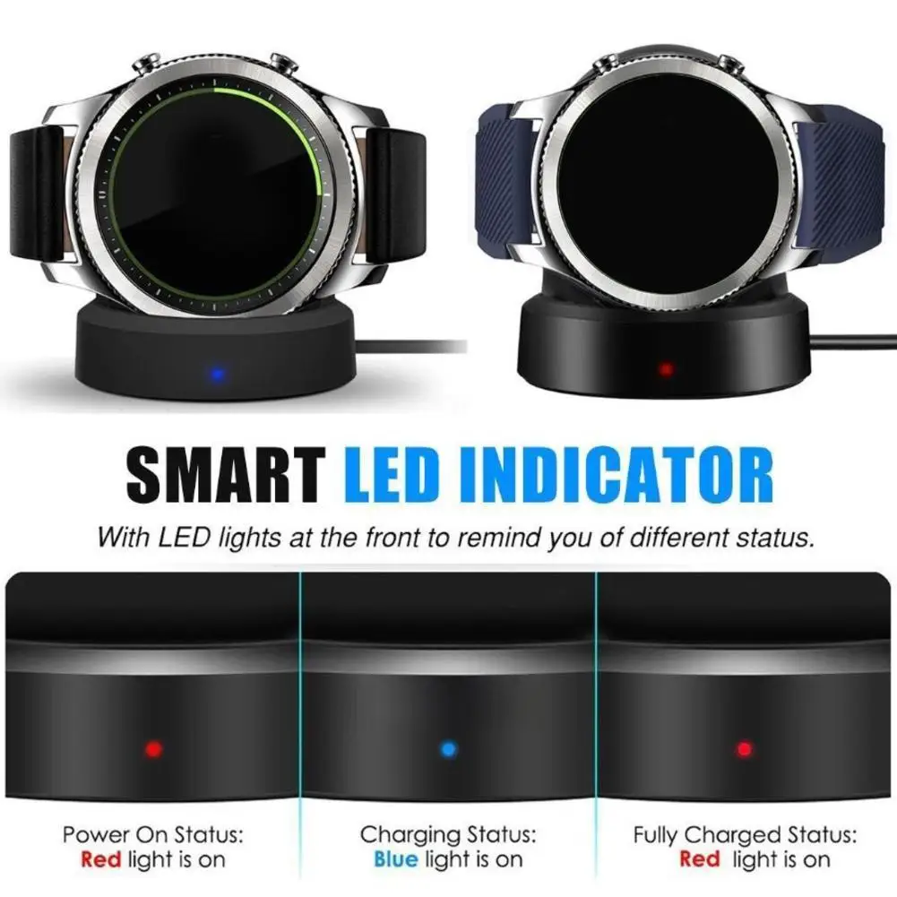 Caricabatterie wireless Smartwatch Dock di ricarica per Samsung Gear S3 Caricabatterie wireless R732 R770 S2 Caricatore dock wireless