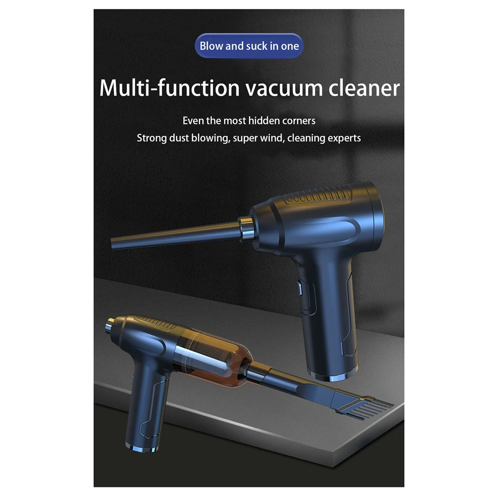 جهاز جمع الغبار المحمول اللاسلكي للسيارة ، منفاخ أسود محمول باليد لهيكل لوحة المفاتيح ، جامع الغبار المنزلي ، فراغ قابل لإعادة الشحن
