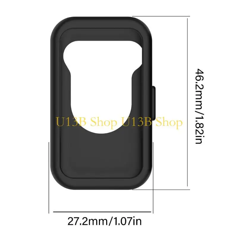 Cubierta protectora caja silicona suave U13B para banda 8/9 Smartwatch Scratch Resistente a mitad carcasa del