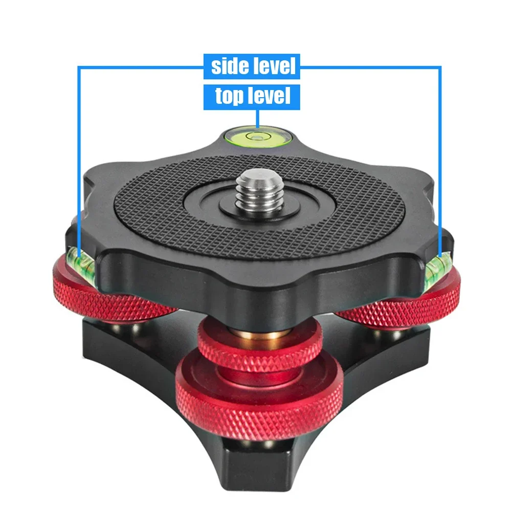 Tripod Heads Quick Leveling Base Level Adjustment Base Suitable For Most Cameras Tripod Mount Adapter Camera Accessories