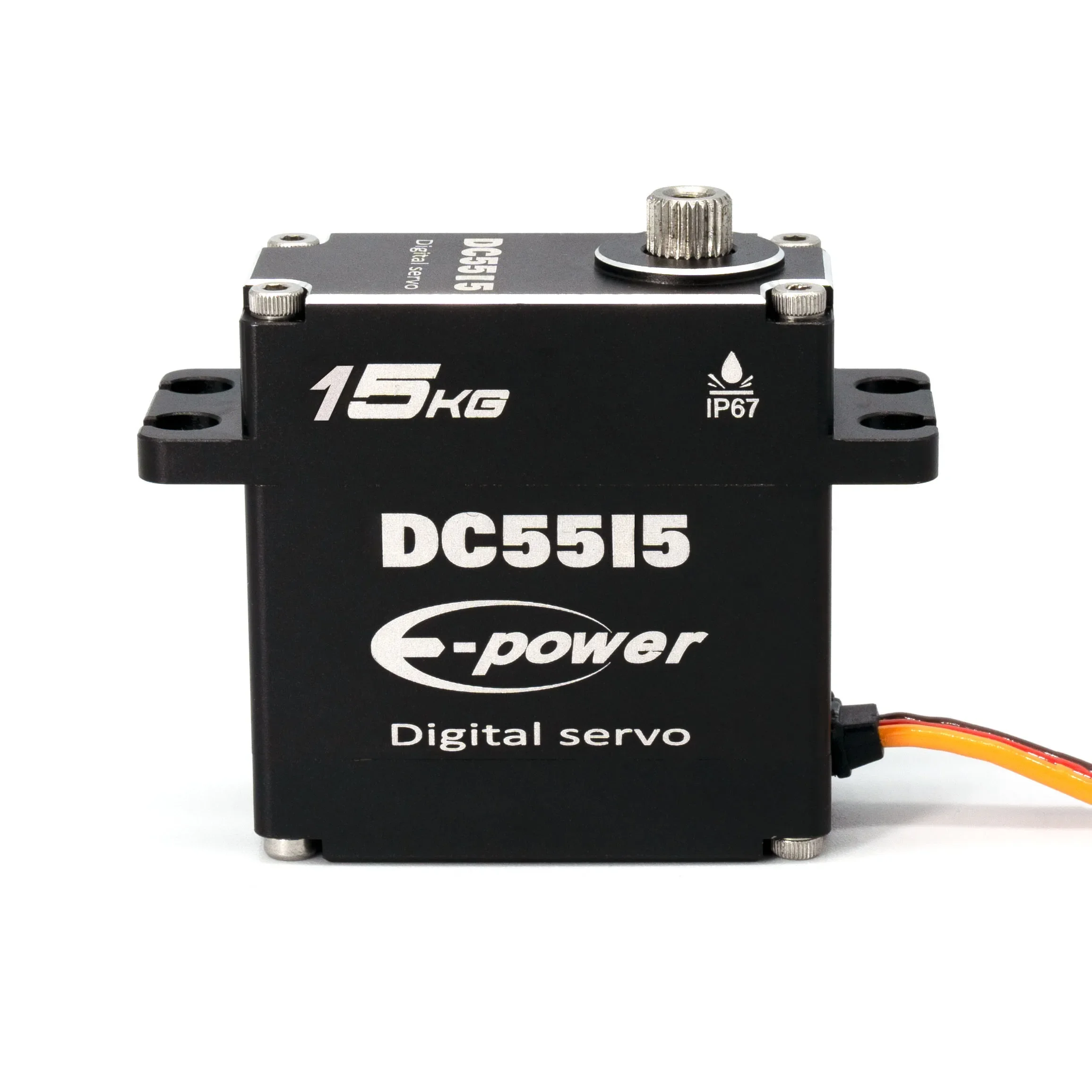 Servo Waterpoof D5515 180 ° 270 °   360 °   Caixa de alumínio transmissão de aço inoxidável alto torque para 1/6 1/8 1/10 1/12 rc carro diy