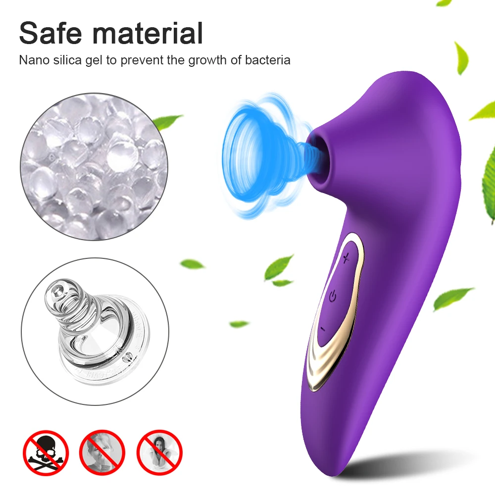 Powerful Clit Sucker Vibrator Clitoris Nipple Sucking Tongue Vibrating Oral Licking Masturbator Vagina Sexy Toys for Adult Women