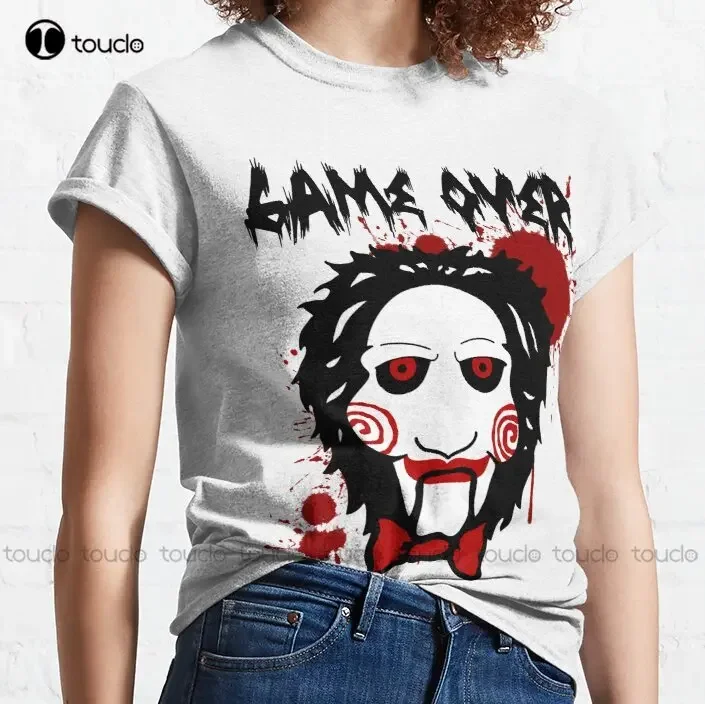 Billy Puppet Saw Jigsaw Inspired Classic T-Shirt Halloween Summer Shirts For Men Funny Art Streetwear Cartoon Tee Xs-5Xl Tshirt