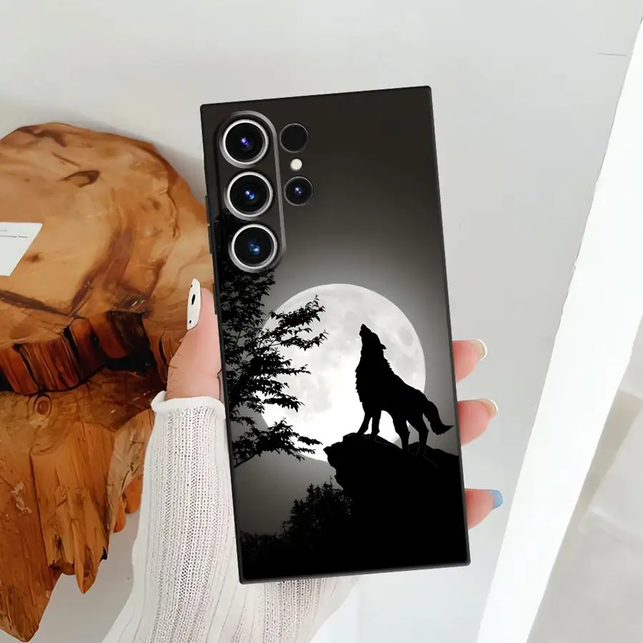 Cool Wolf Case for Samsung Galaxy S26 Ultra S21 FE Note 20 8 9 10 S23 S10 S9 S20 Ultra S24 S25 Plus Funda Phone Cover
