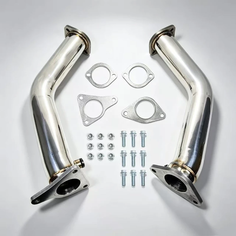 For Infiniti Q50 Q60 Nissan RZ34 VR30DTT 3.0T Lower Downpipes Upgrade 3 Inch Race Downpipes Test Pipe Exhaust for Performance