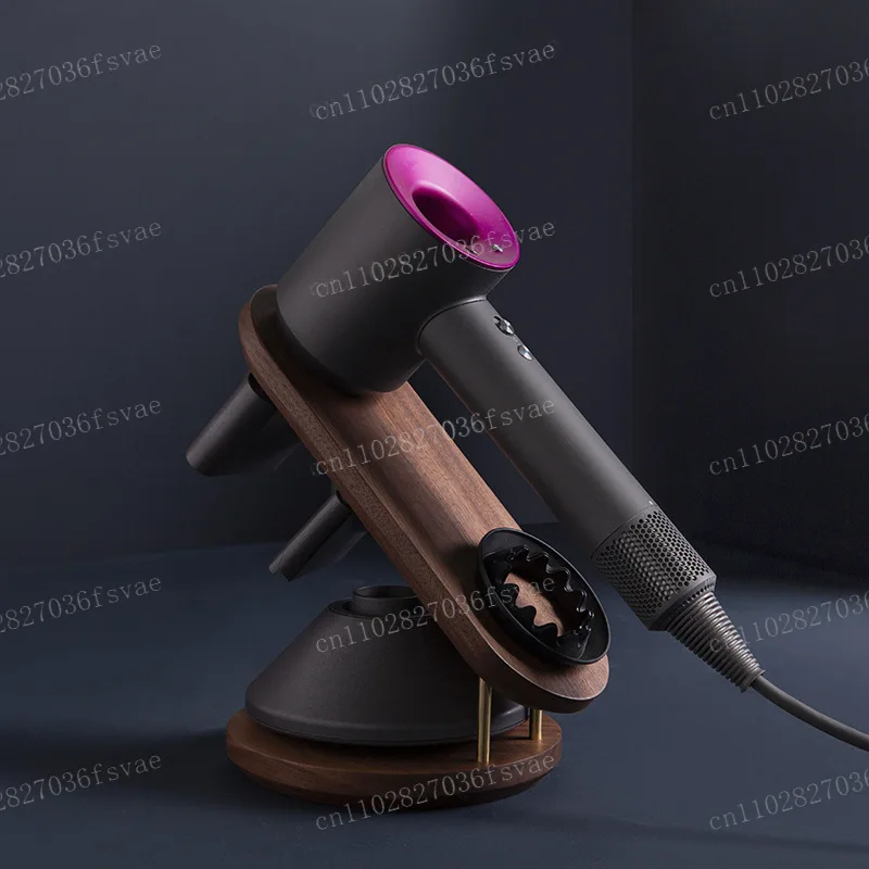 Hair Dryer Stand Holder for Dyson, Wooden Universal Countertop Organizer Storage