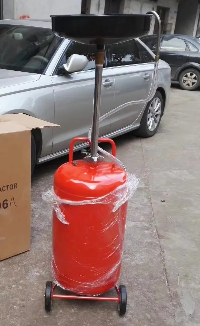 Popular Portable 80l Pneumatic Waste Oil Collector Garage Equipment  Waste Oil Drain Extractor Speed 1.6 L Per Minute