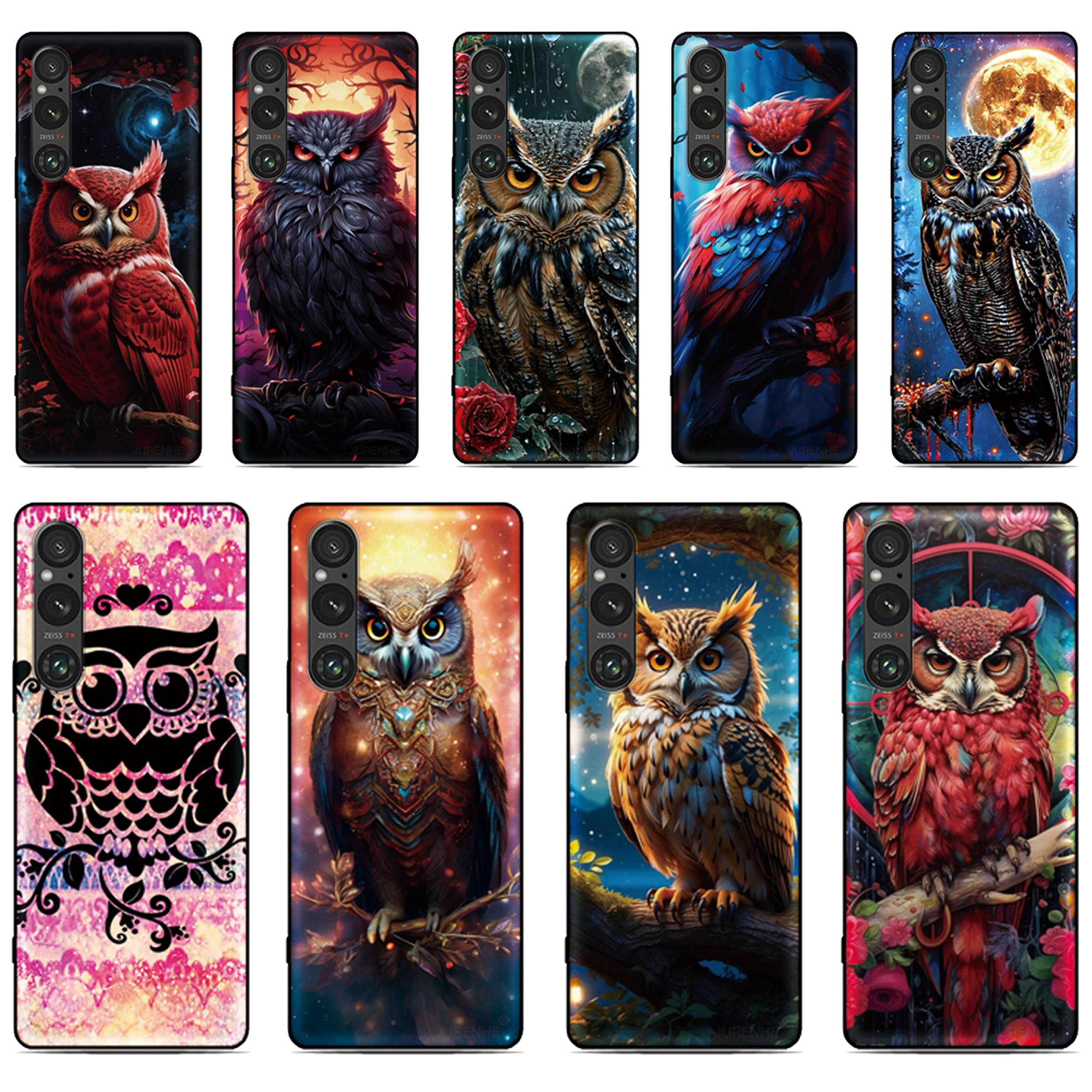 

Cute Owl Back Cover For TCL 605 503 505 501 10 Plus 20 Pro 30 50 60 SE NXTPAPER 60R 20R 30Z 20s A3 303 305 306 Phone Case