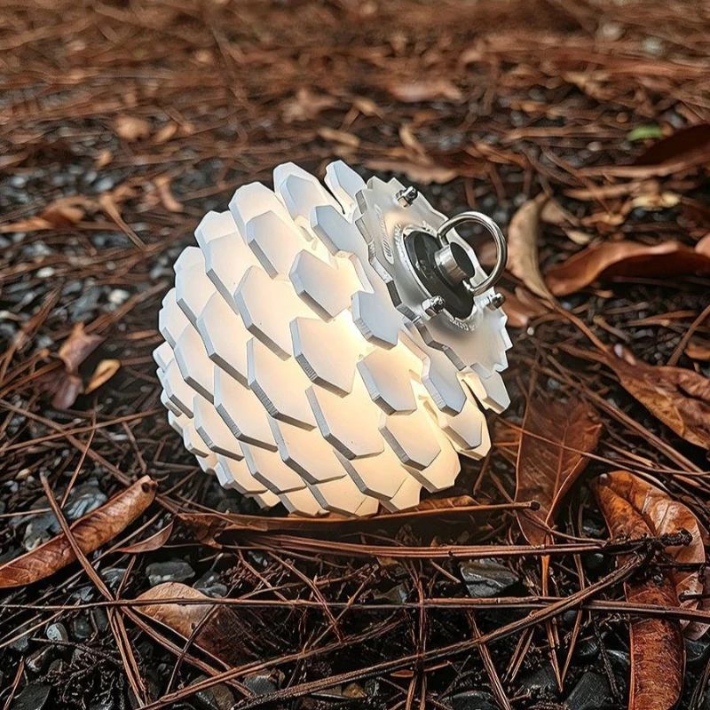 Creative Lampshades Pine Cone Shape Exquisite Lampshades Portable Atmosphere Camping Lamp Shade Modern Camp Outdoor Tools