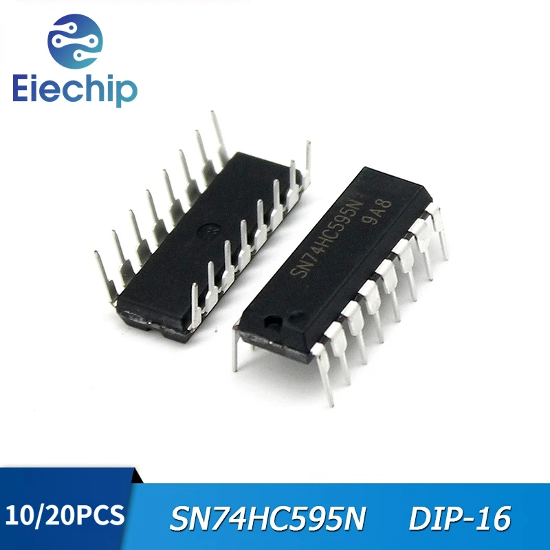 10/20PCS 74HC595 DIP16 74HC595D SOP16 Counter Shift Registers Tri-State SN74HC595N SN74HC595D