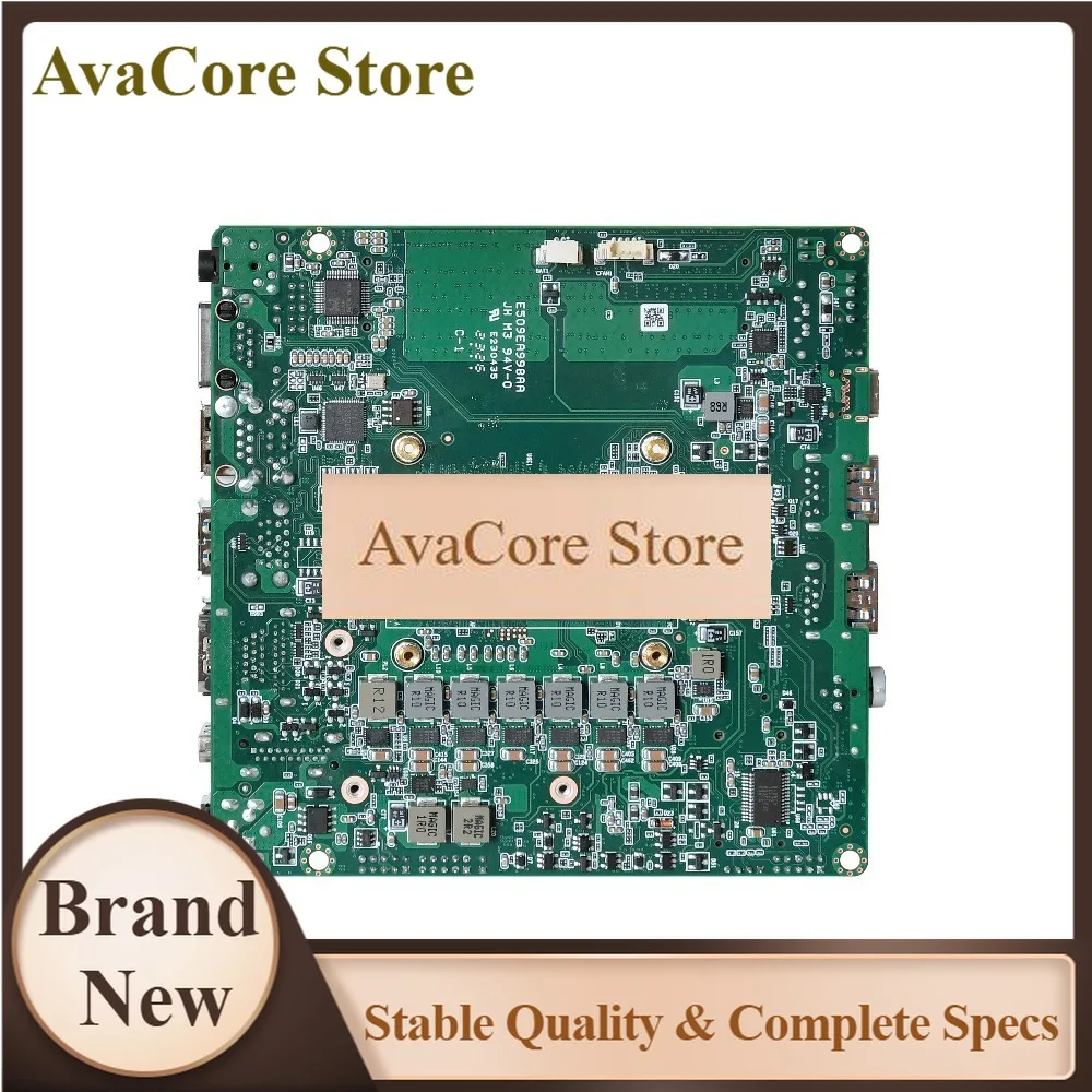 AvaCoreIntel 12th/13th 2*DDR5 64GB DP Support 8K Triple Dis-play 6*USB Industrial Mini PC Motherboard