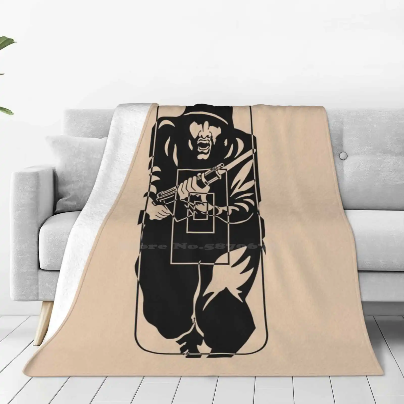 Figure 11 Military Gun Range Target All Sizes Soft Cover Blanket Home Decor Bedding Figure 11 Gun Range Target Soldier War Army