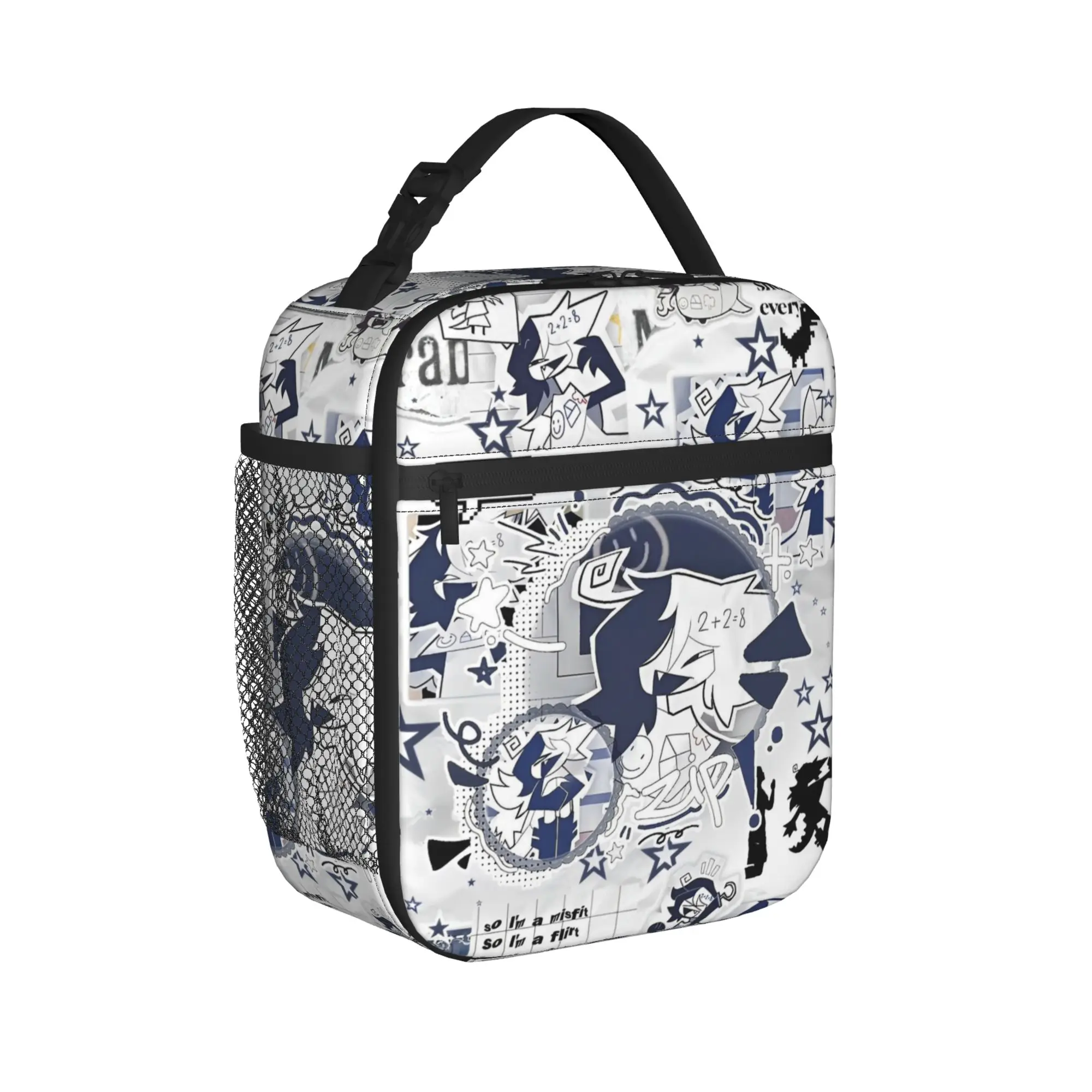 Miss Circle Insulated Lunch Bags Cooler Bag Reusable,Lunch Container Paper Education Leakproof Tote Lunch Box Food Handbags