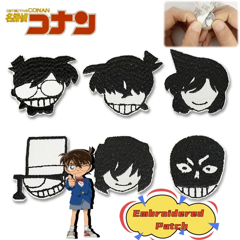 

Новый детектив Конан Kudou Shinichi креативный изысканный аниме-пластырь, персонализированная мультяшная вышитая тканевая наклейка
