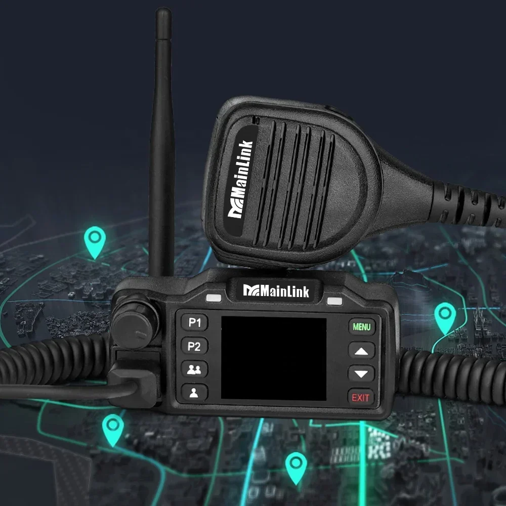 Zello Walkie Talkie 4G Car Walkie Talkie V1 Mobile Radio Commutator Radios Global-PTT Long Range Profesional Internet