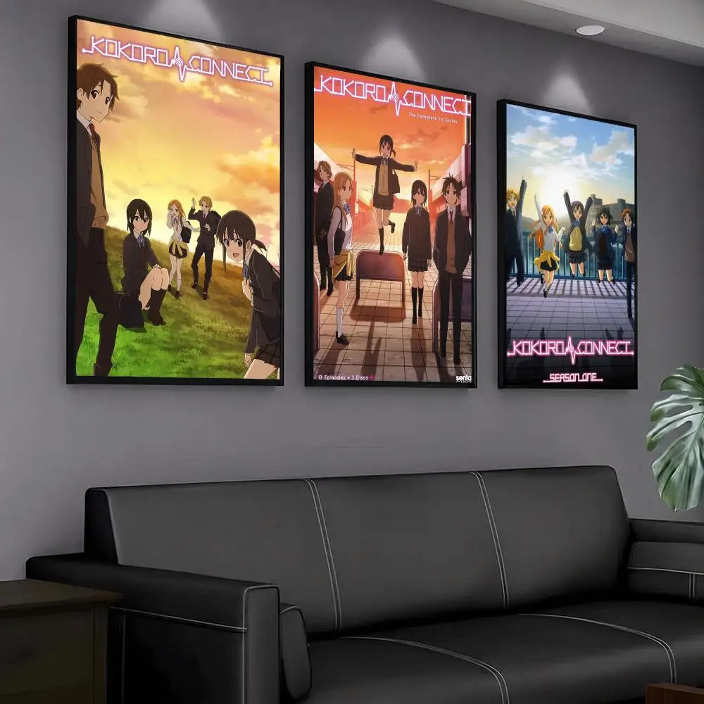 anime K-Kokoro Connect-T Painting Calligraphy Artwork for Home Bedroom Office Wall Decoration Gift