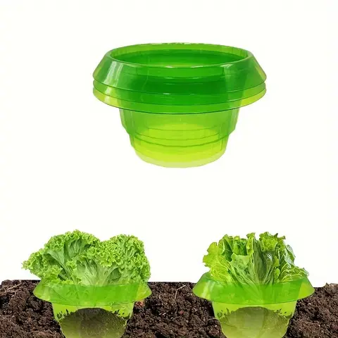 야채에 대 한 20 개/대 투명 플라스틱 식물 커버 라운드 정원 묘목 수호자-잔디 해충 방제 및 식물 방패