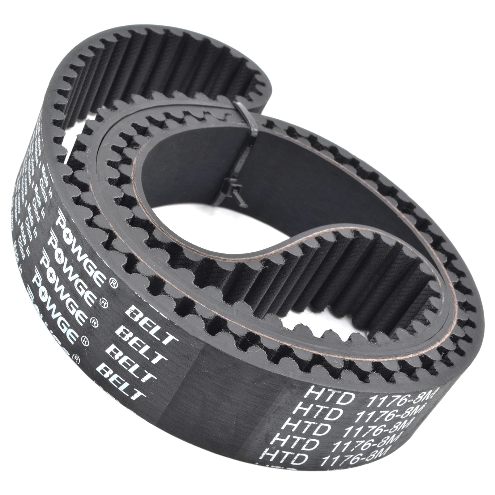 POWGE HTD 8M Timing belt Lp=1112 1120 1128 1136 1144 1152 1160 1168 1176 1184 1192 1200 1208 1216 1224 1232 Width 15-50mm Rubber