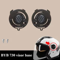 BYB 730 Helmet Visor Base Sunscreen Mask Motorcycle Half Helm Windshield Electric Scooter Safety Hat Lens