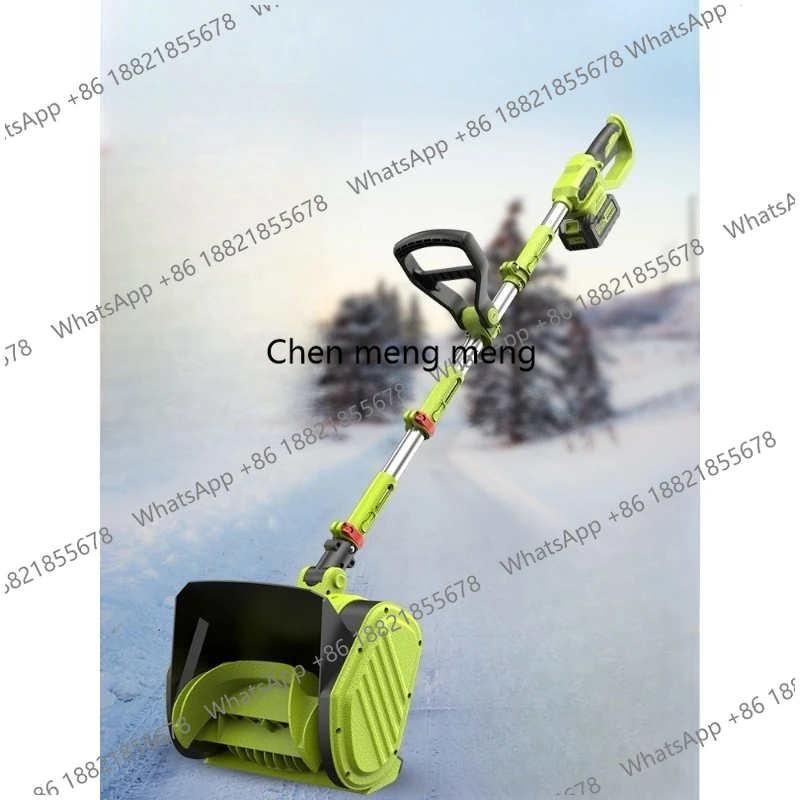 

Brushless lithium battery hand-push snow blower school road snow removal machine