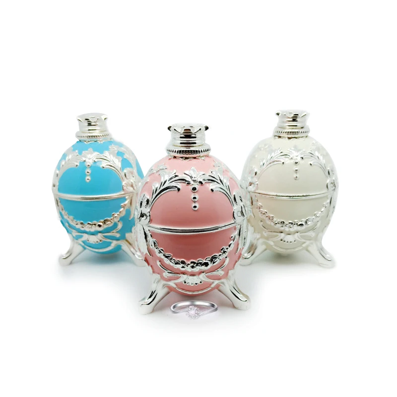 Happy Egg Diamond Inspection Viewer from Japan, Hearts & Arrows Scope, Enamel Decorative Jewelry Ring Storage Box for Gemologist