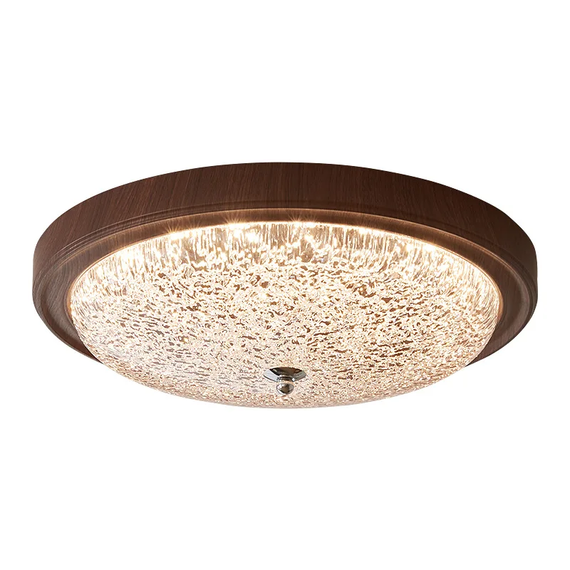

American, retro, bedroom light, full spectrum, eye protection, new Chinese, medieval, ceiling light, round, solid wood, retro